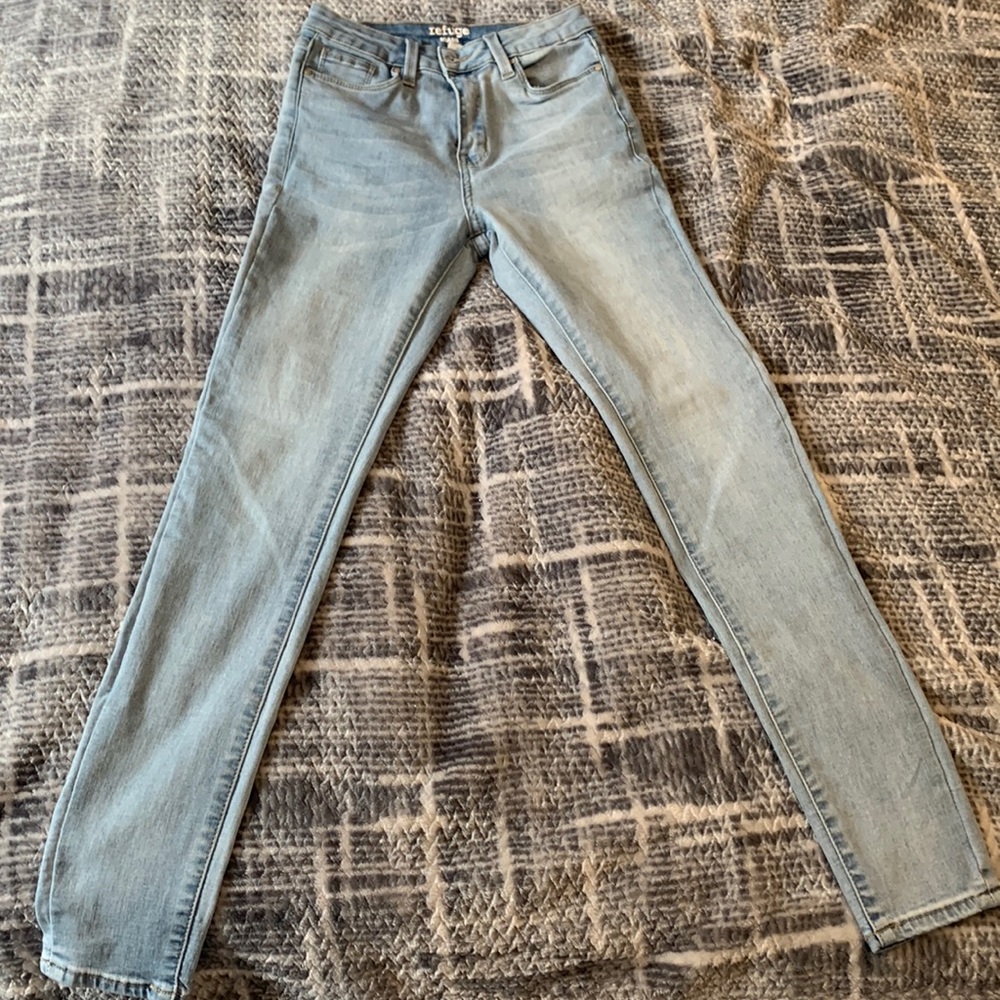 Light blue skinny jeans